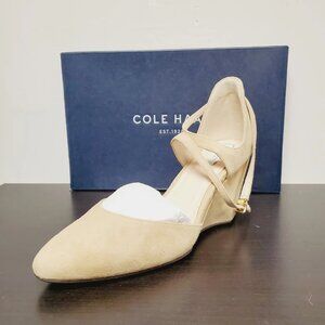 Cole Haan Lacey Wedge Suede Heels 8 M
